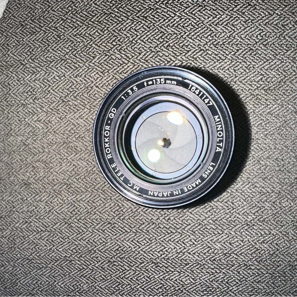Vintage Minolta MC Tele Rokkor-QD 135mm f/3.5 lens, a vintage Minolta